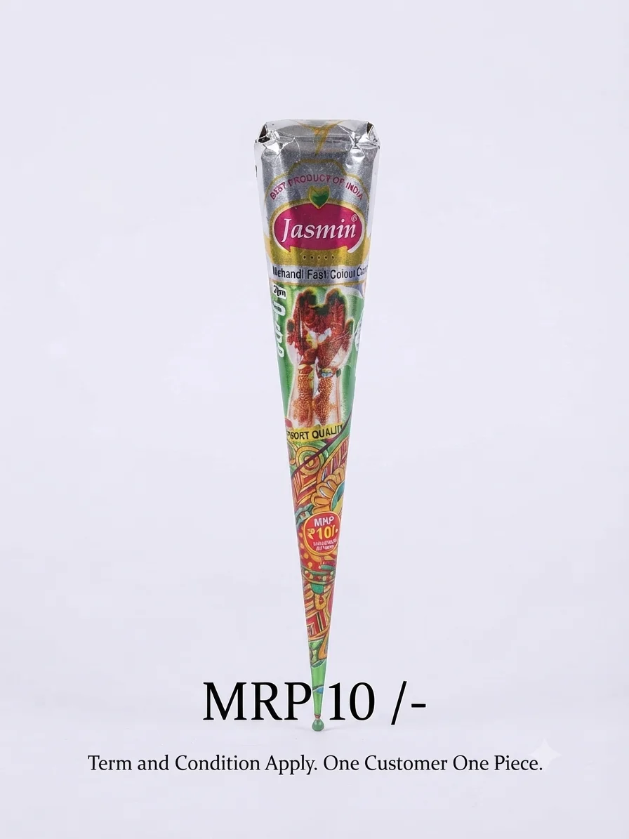 Jasmine fast mehndi cone MRP 10 (1pc)