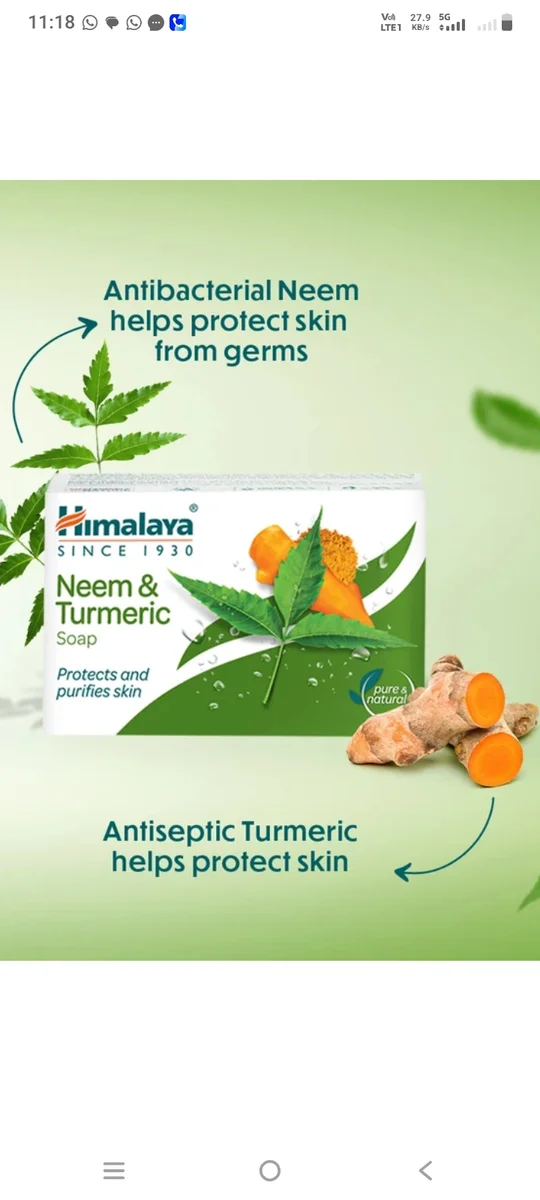 Himalaya Neem & turmeric Soap MRP 60 (125gm)