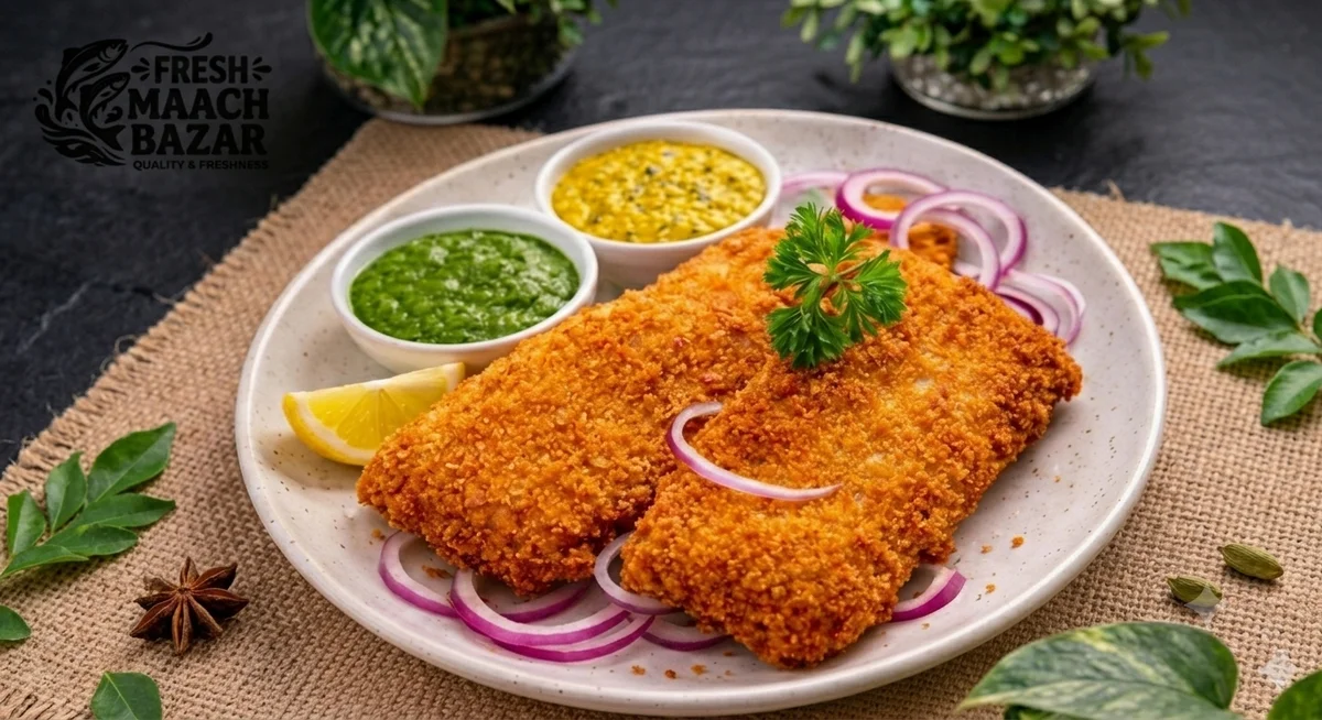 Bhetki Fish Fry (কলকাতা ভেটকি)