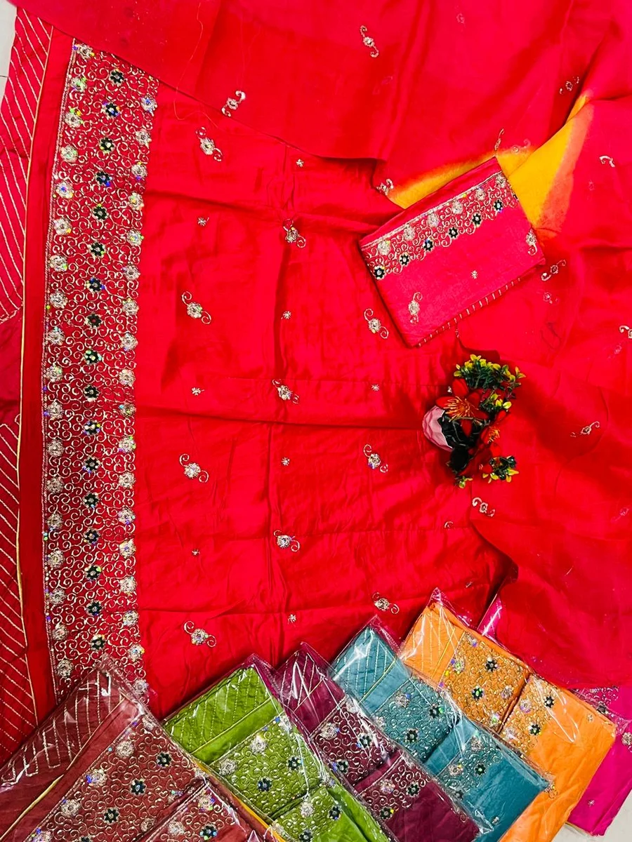 Cotton rajputi poshak