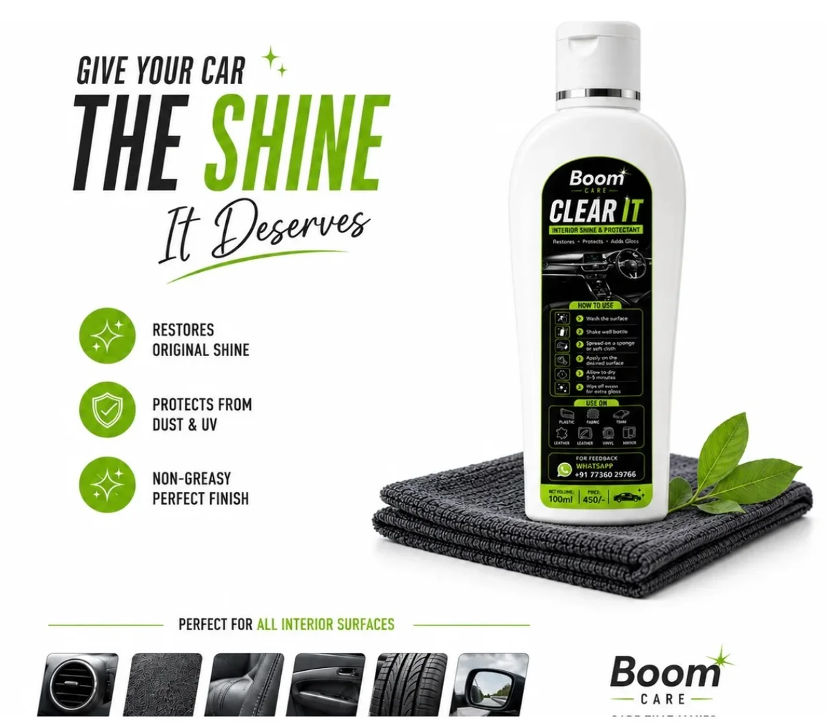 Clear It – Interior Shine & Protectant