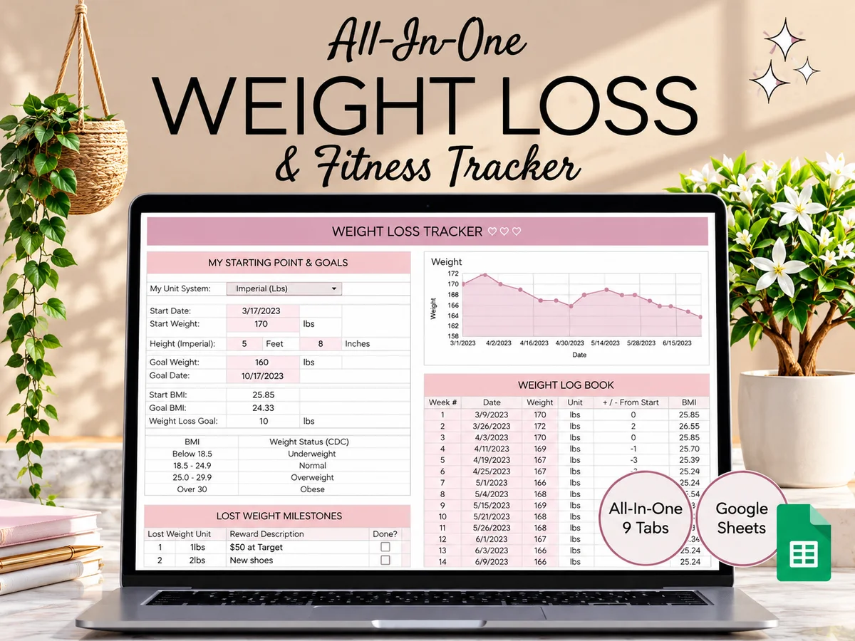 All-in-One Weight Loss & Fitness Tracker 🏋️‍♀️