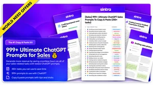 999+ Ultimate ChatGPT Sales Prompts!