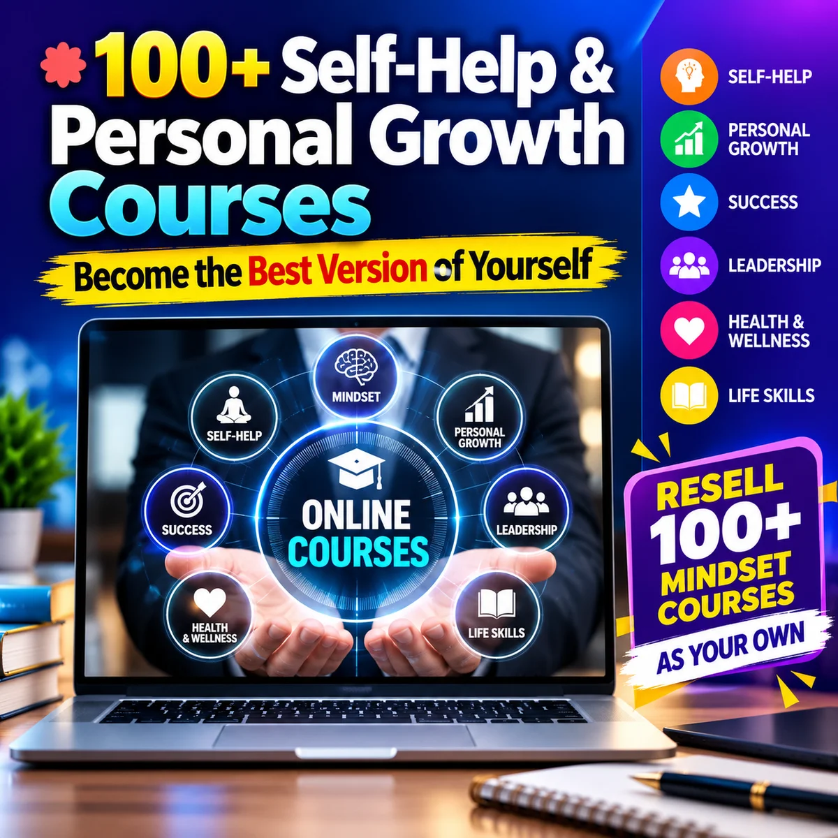 100+ Self-Help and personal growth Courses 🧠✨