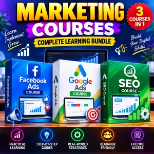 📈 Marketing Courses Bundle – Facebook Ads, Google Ads & SEO