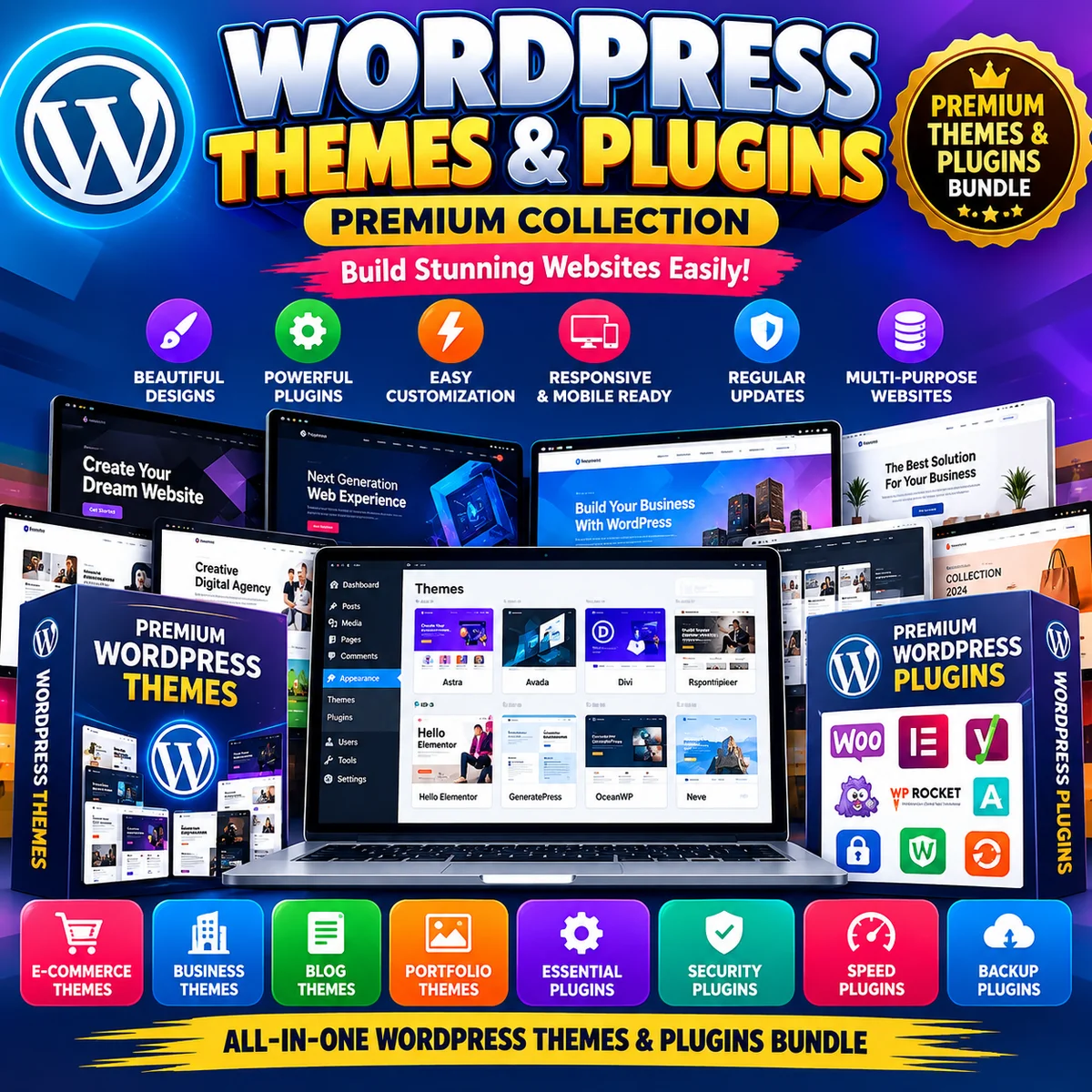 WordPress Themes & Plugins Bundle