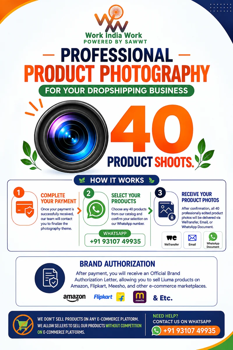 📋 On-boarding with 40 Products Shoot for Dropshipping