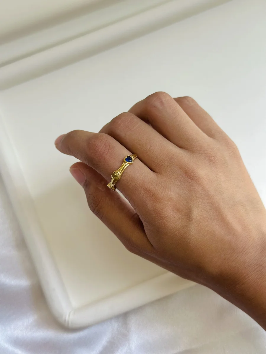 Gem Heart Ring 4