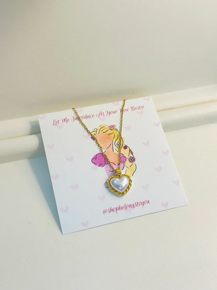 Pearl Heart Necklace 2