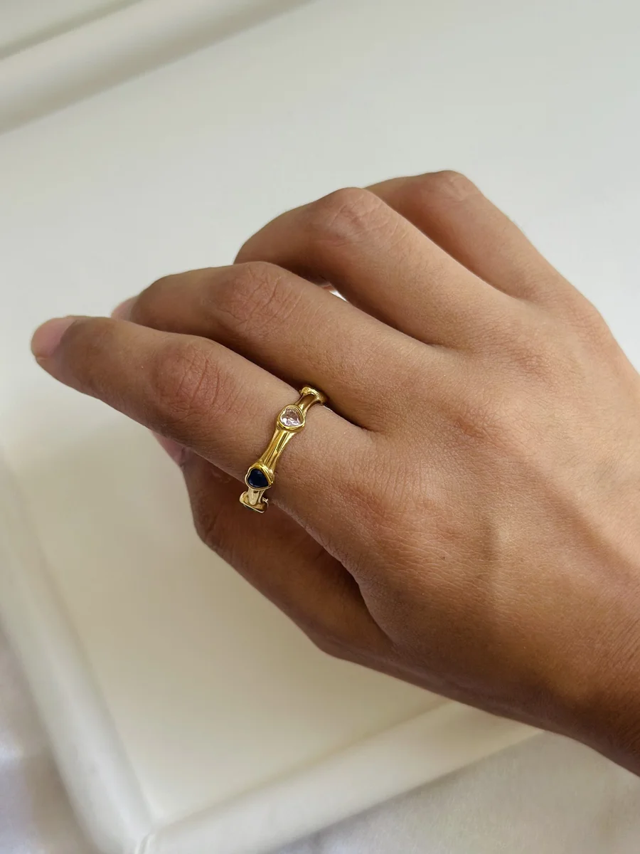 Gem Heart Ring 2
