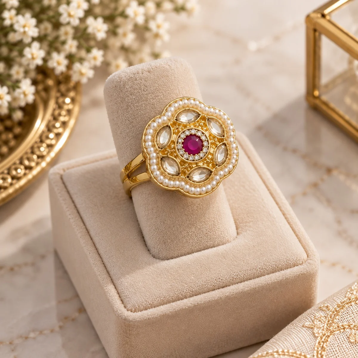 Shahi tukda Ring