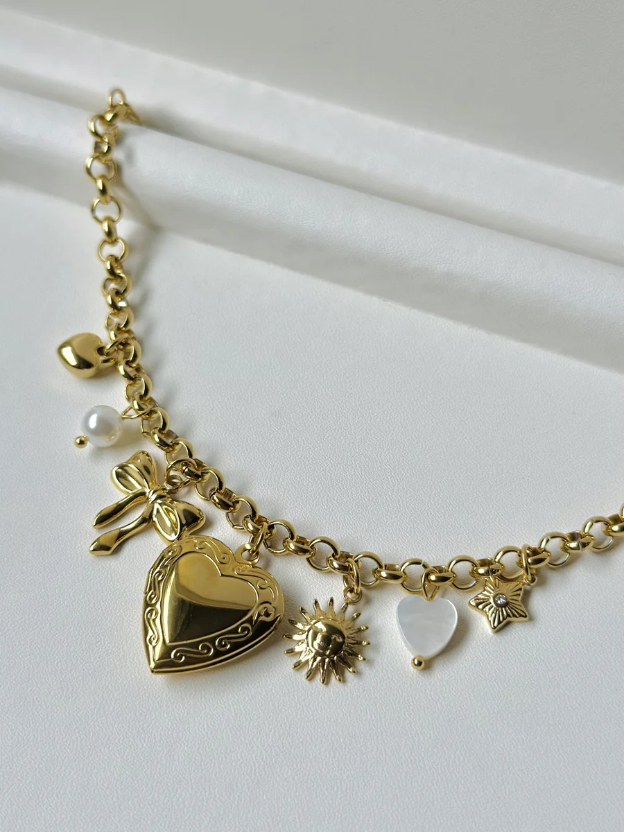 Heart Charm Bracelet