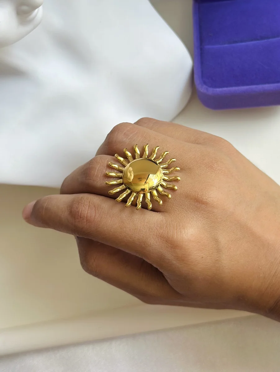 Solar Flare Statement Ring 3