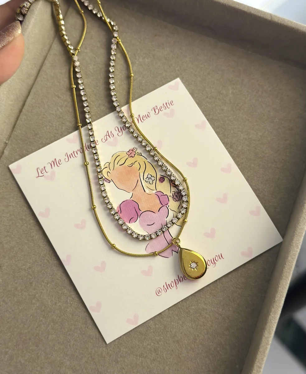 Doubled Layer Design Necklace