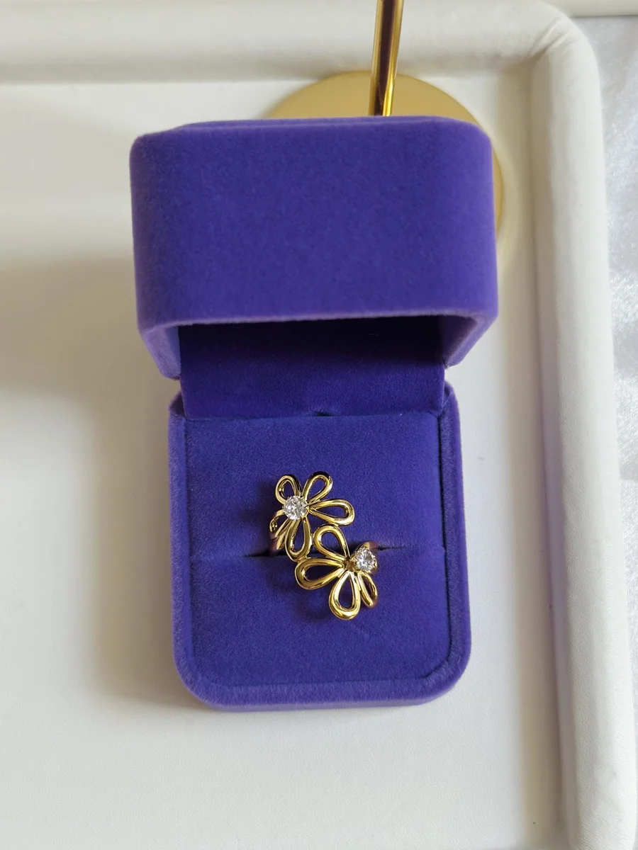 Golden Bloom Duo Ring 3