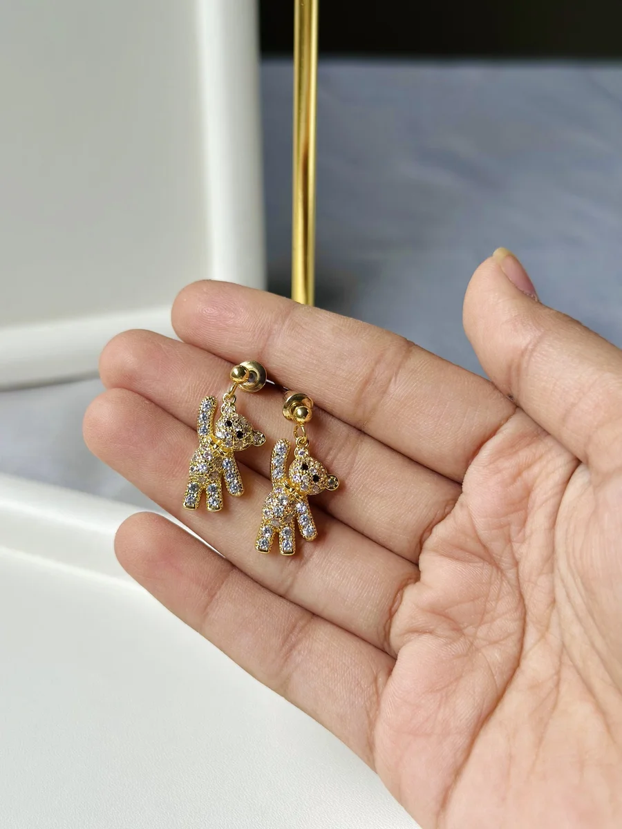 Teddy Huggie Earrings