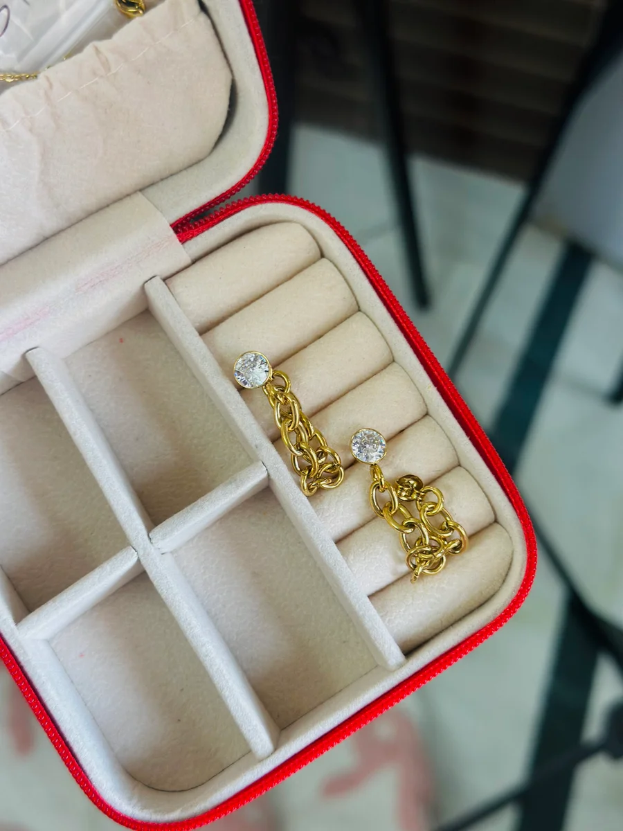 Stud Chain Earrings 3