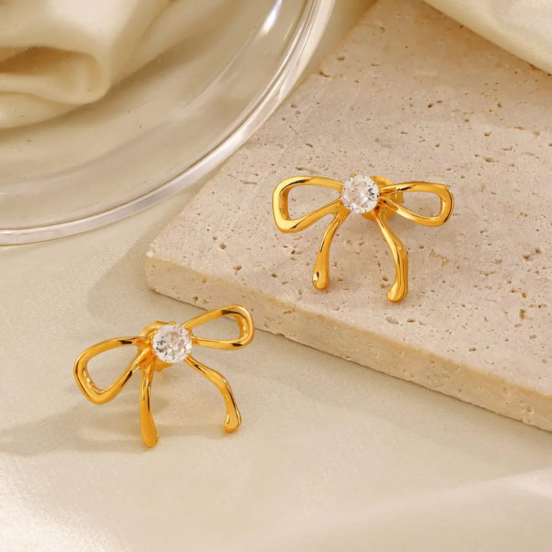 Satin Bow Earrings