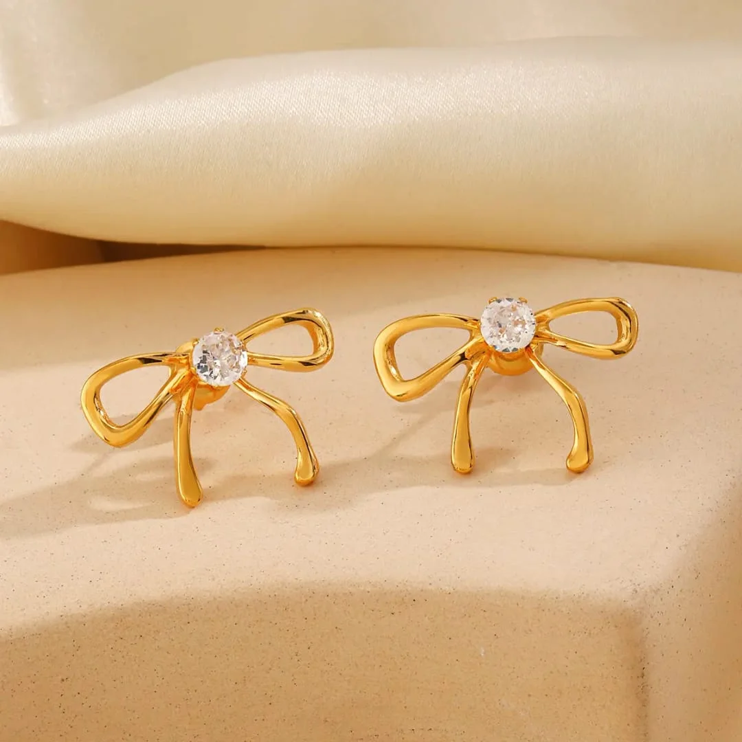 Satin Bow Earrings 2
