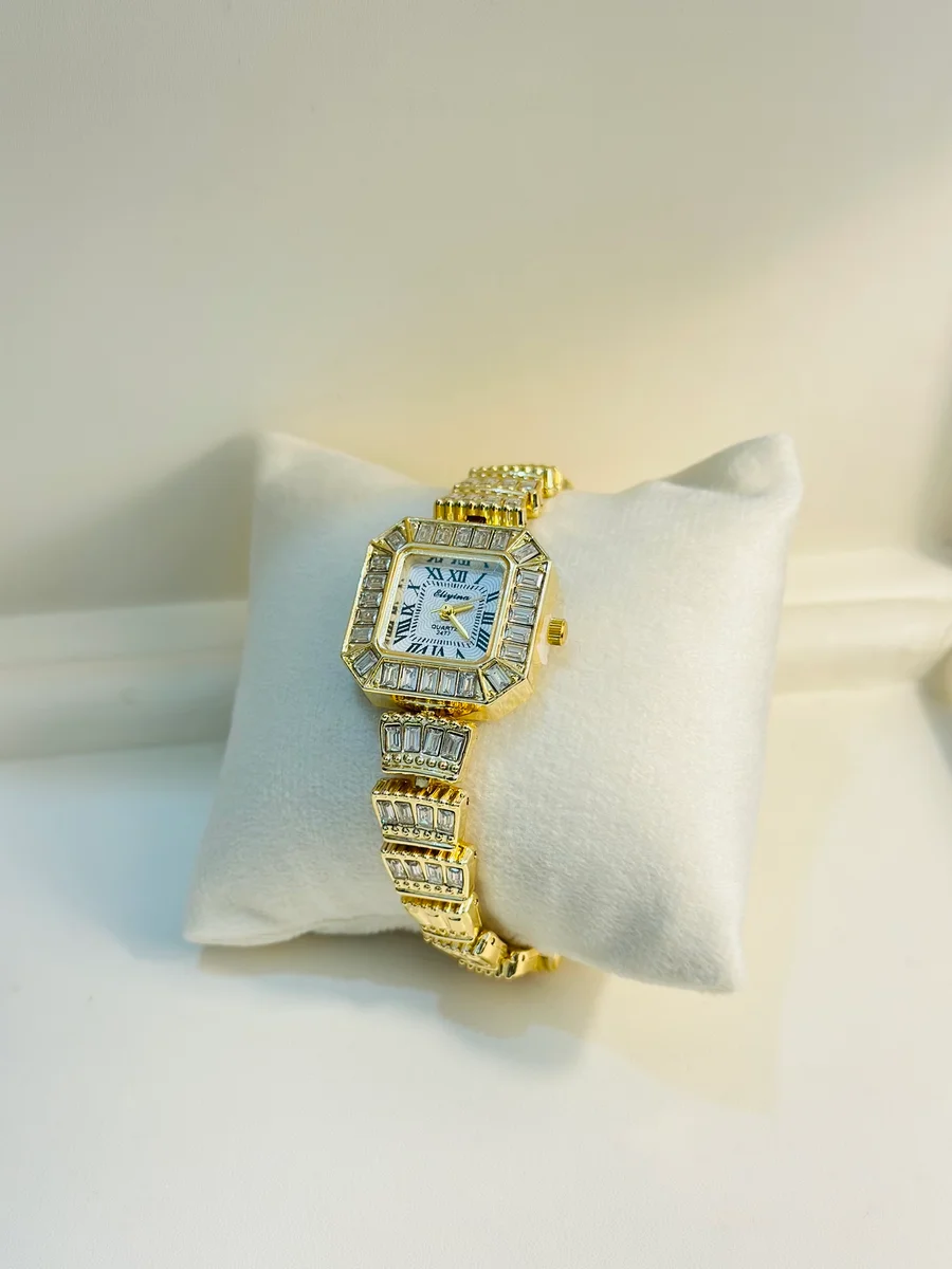 Vintage Golden Stone Watch
