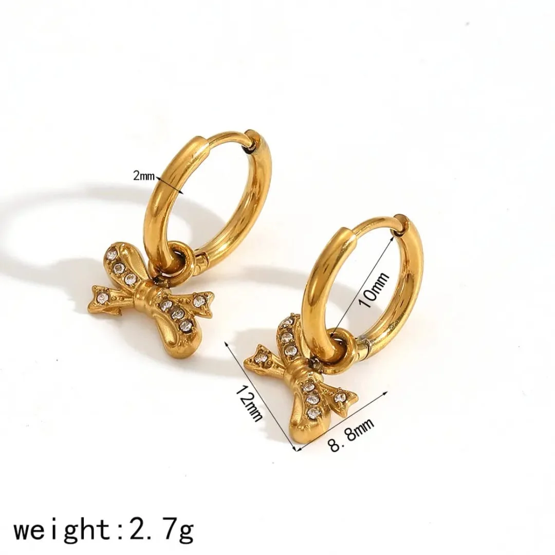 Juliette Bow Hoops