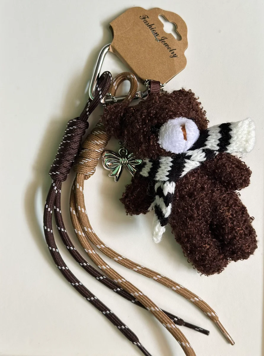 Brown Teddy Keychain 2