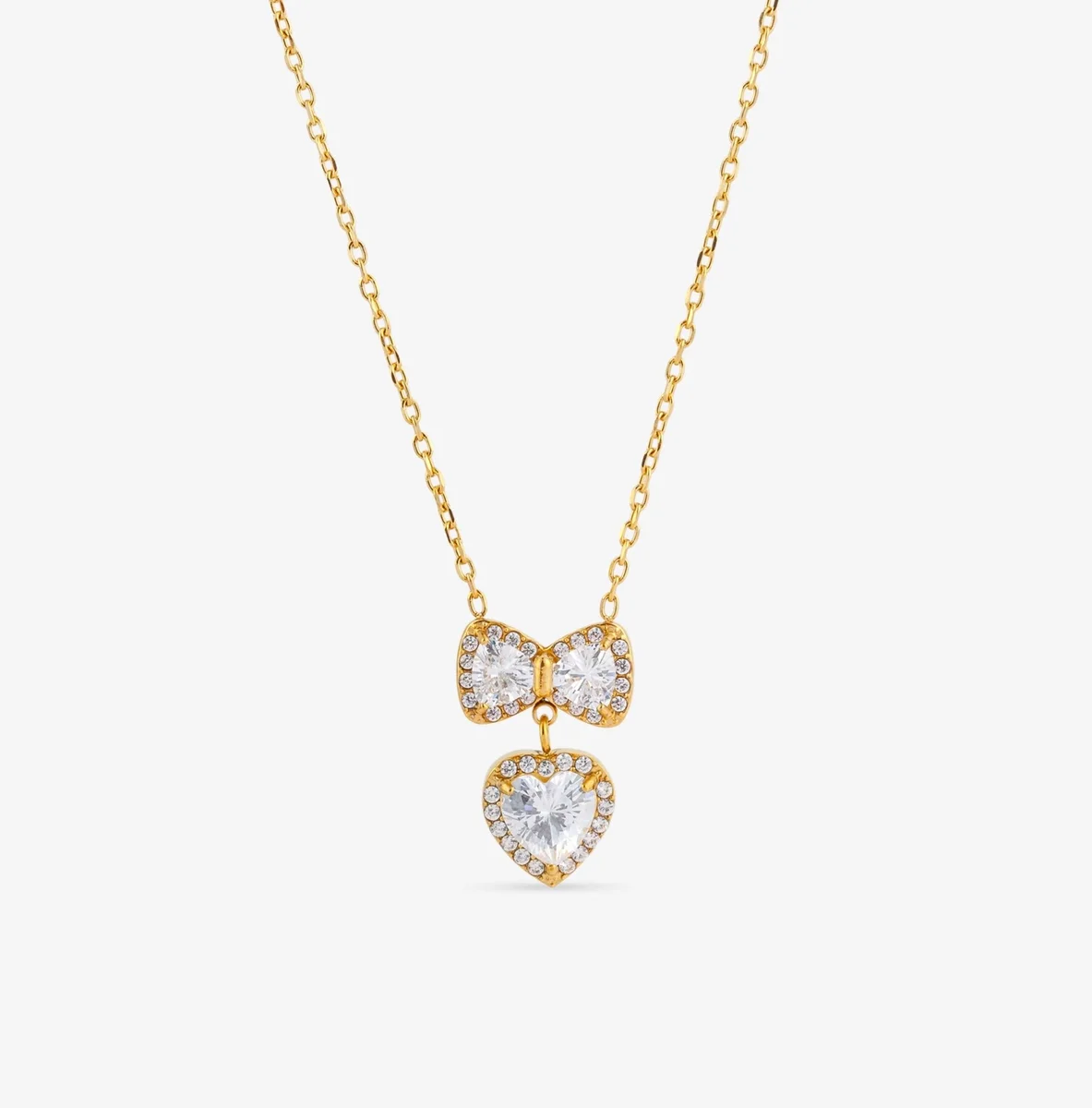 Stone Bow Necklace