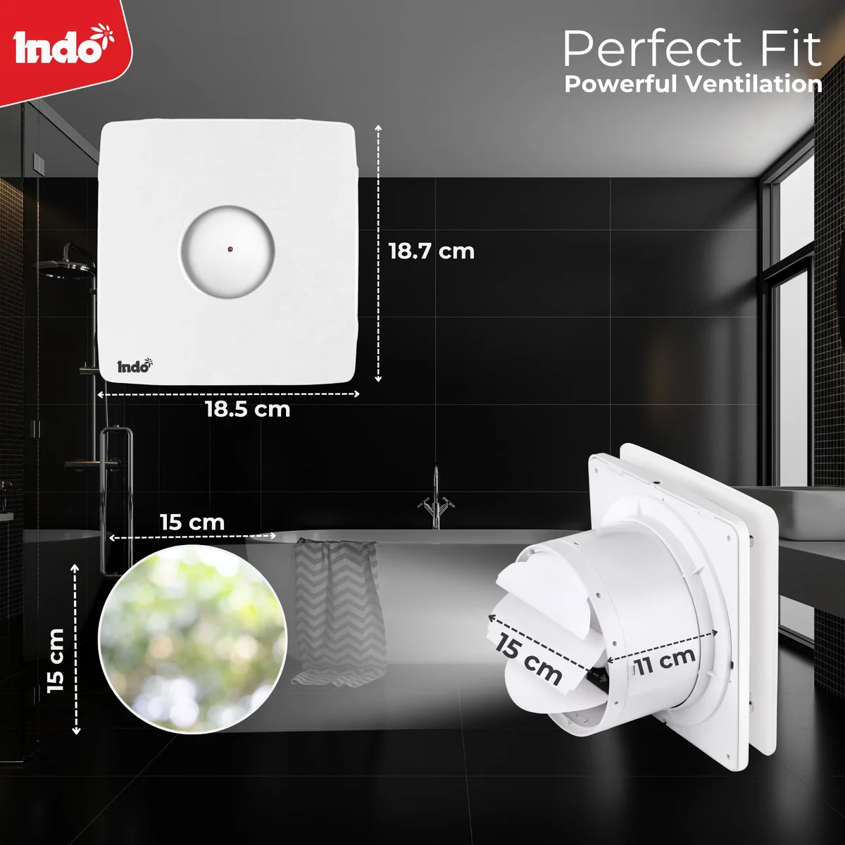 Indo Kitchan 6 inch Chimany Ventilation Fan