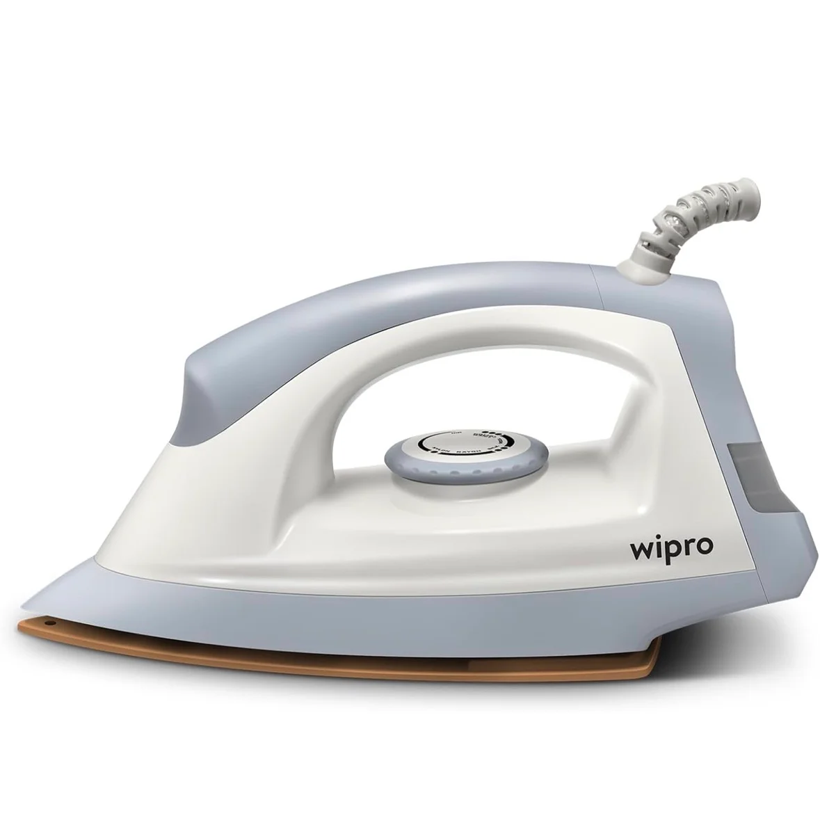 Wipro GD207Automatic Electric Dry Iron 1200 Watt With Large LED Indicator | Large Soleplate|Anti Bacterial German Weilburger Double Coated Soleplate | Quick Heat Up - 1200 Watts, Aluminium