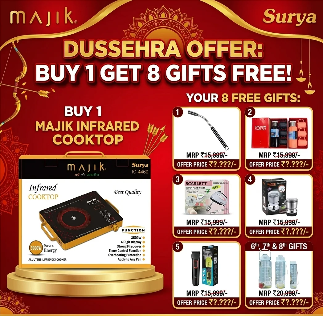 Surya Majik Infared Induction With 8 Gift Free
