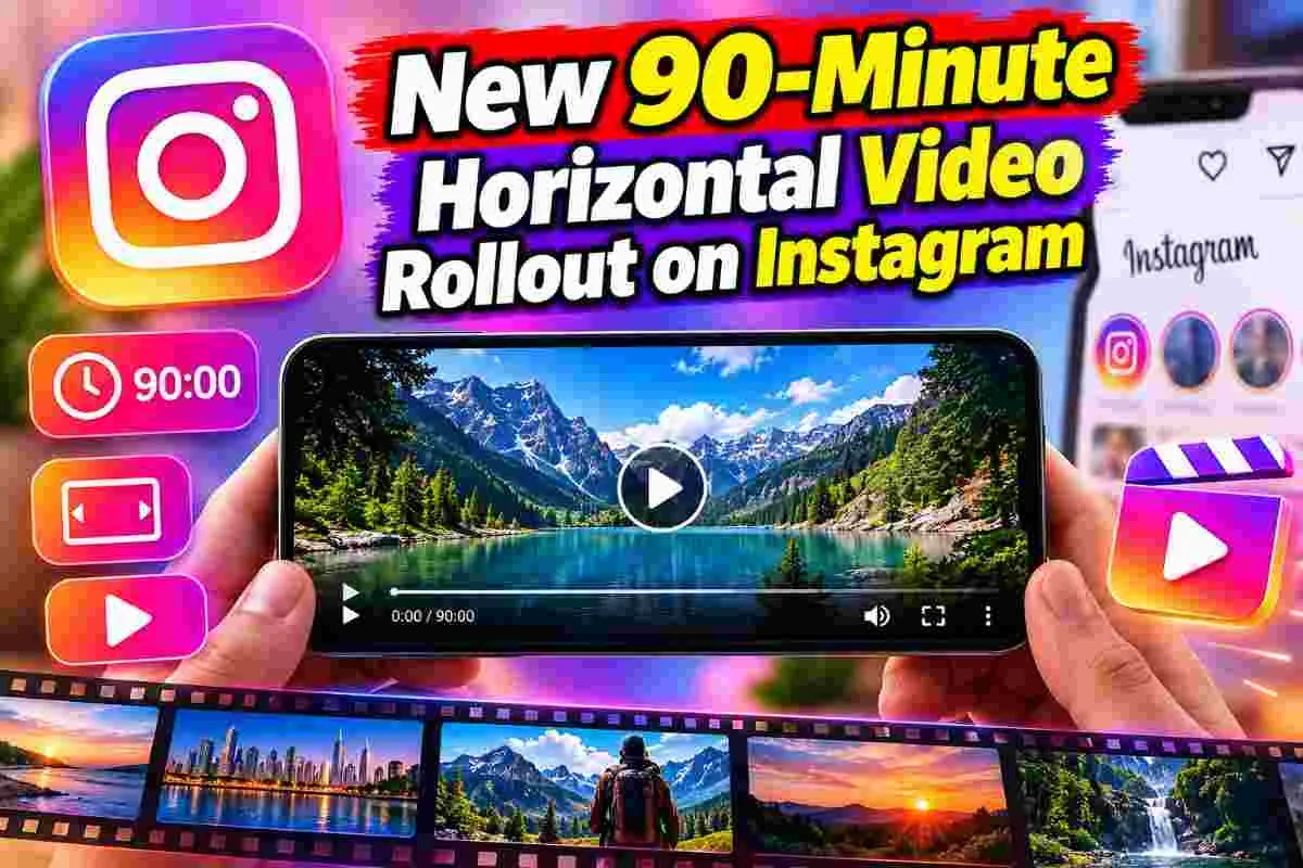 New 90-Minute Horizontal Video Rollout on Instagram