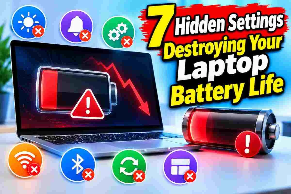 7 Hidden Settings Destroying Your Laptop Battery Life