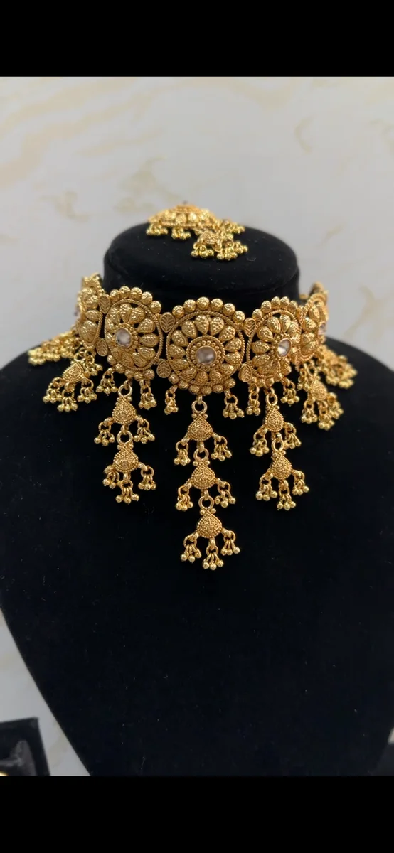 Maharani Rajwada Antique Gold Look Necklace Set CT-0001