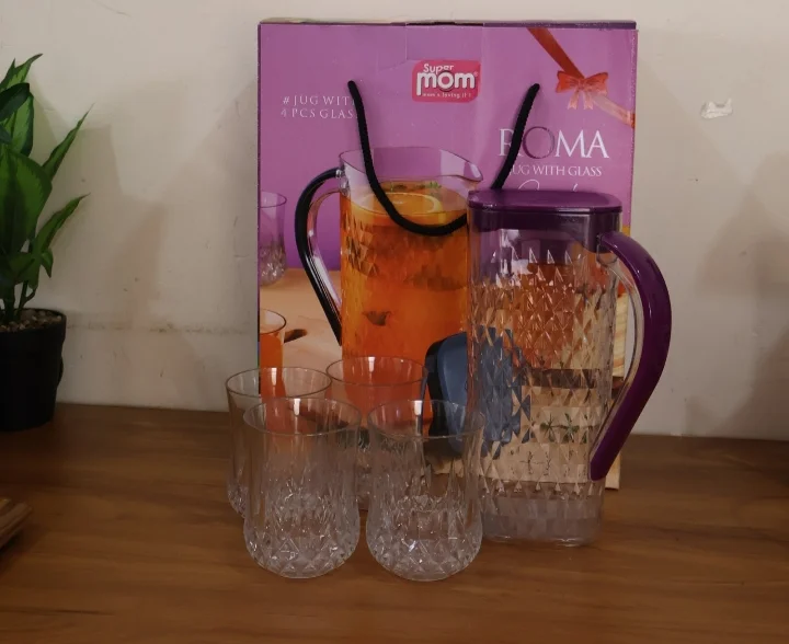 Supermom Roma Jug with 4 Glasses Set