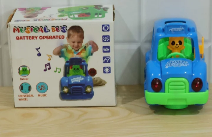 Musical School Bus Toy for Kids