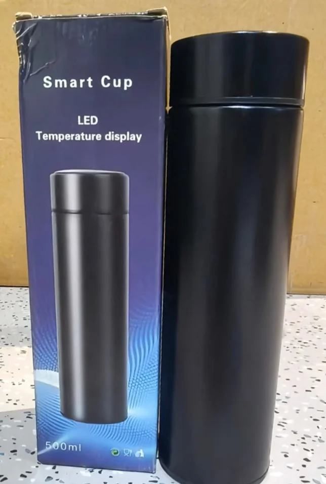 Temperature Display Vacuum Insulated Stainless Steel Water Bottle