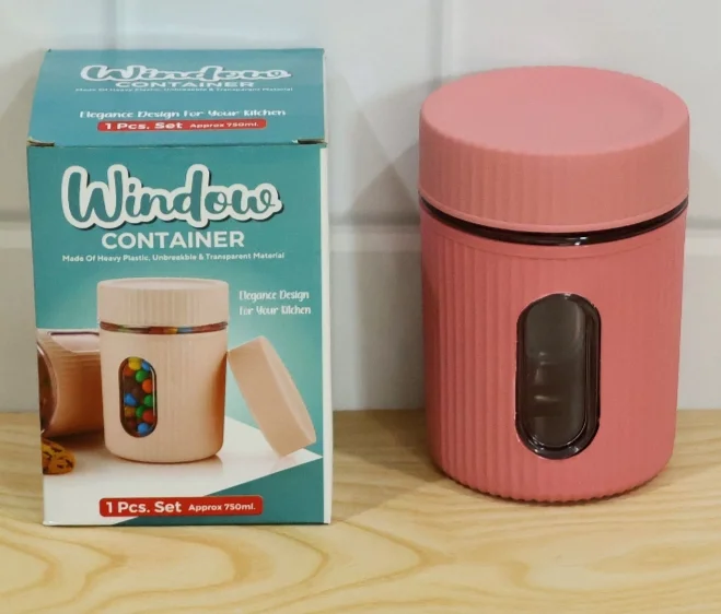 Plastic Storage Window Container 750 ML