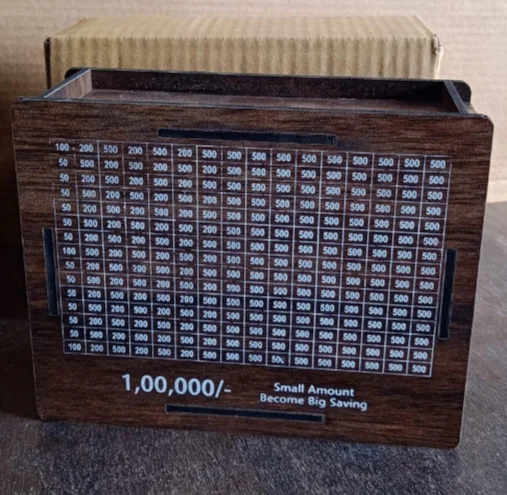 Wooden Bank Money Box