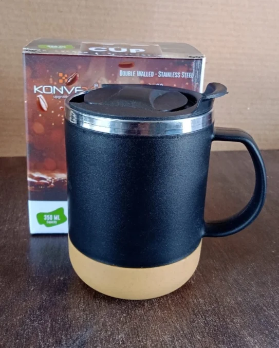 Konvex Insulated Stainless Steel Coffee Mug 350 ML