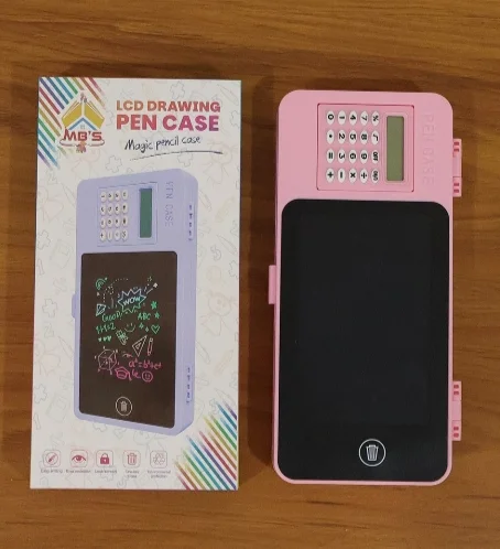 LCD Writing Tablet Pencil Case with Calculator ๐