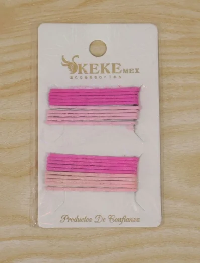 Pink Metal Hair Pin 20 Pieces Pack