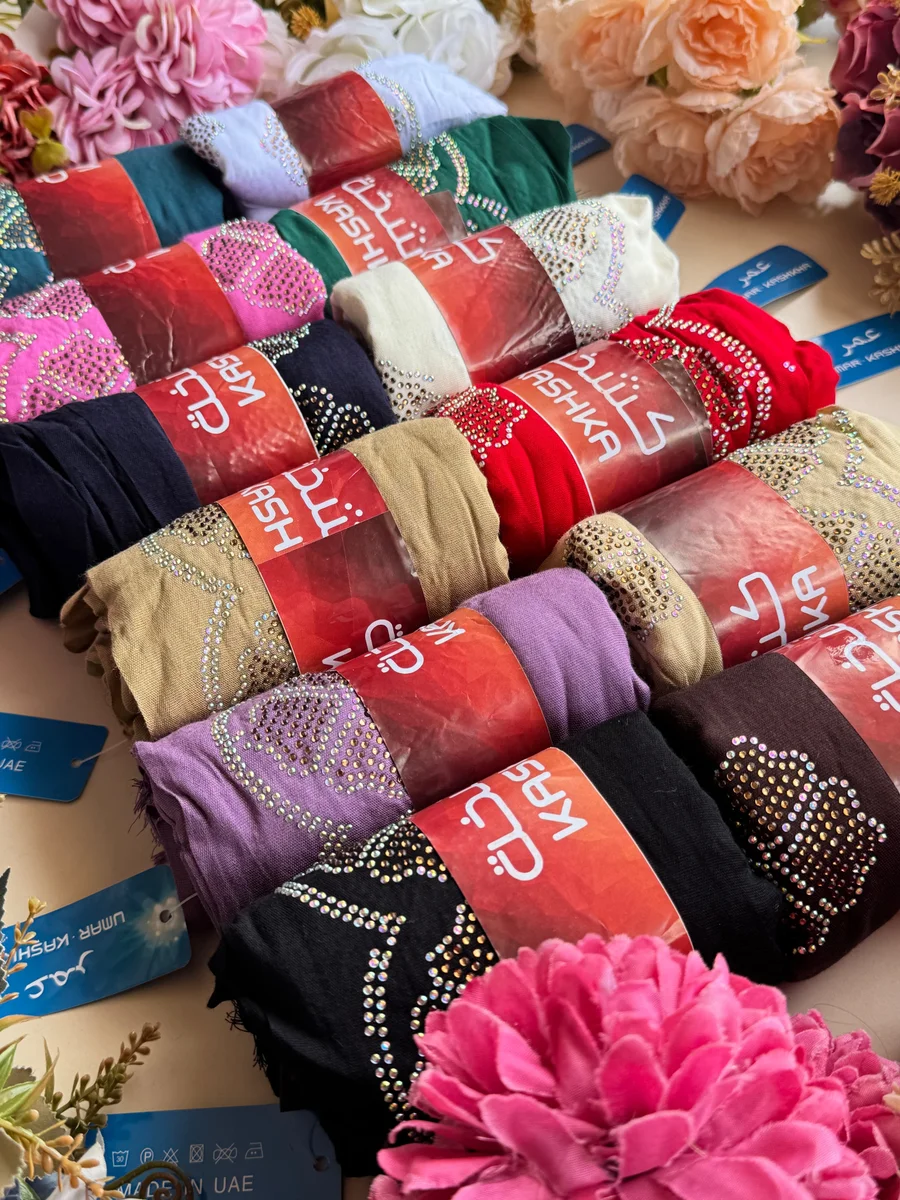 Imported Premium Kashka Stone Work Hijab