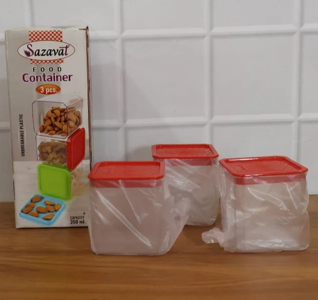 Sazavat Storage Container 3 Pieces Set, 350 ML