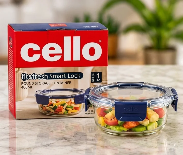 Cello Smart Lock Glass Container 400 ML