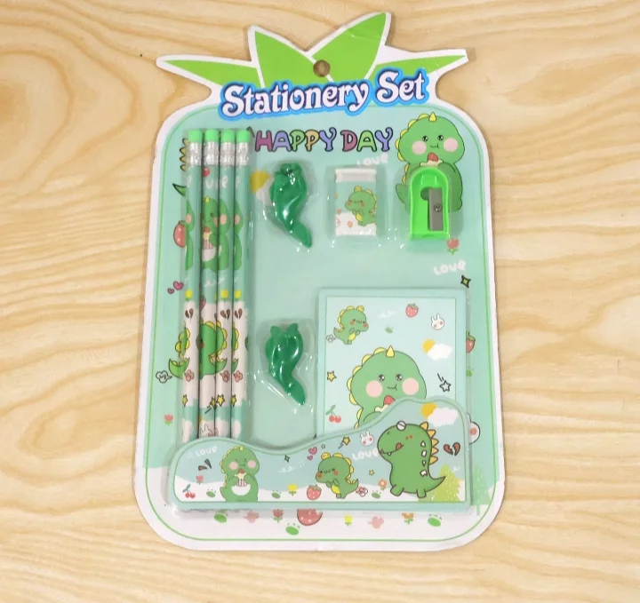 Kids School Stationery 9 Pieces Set