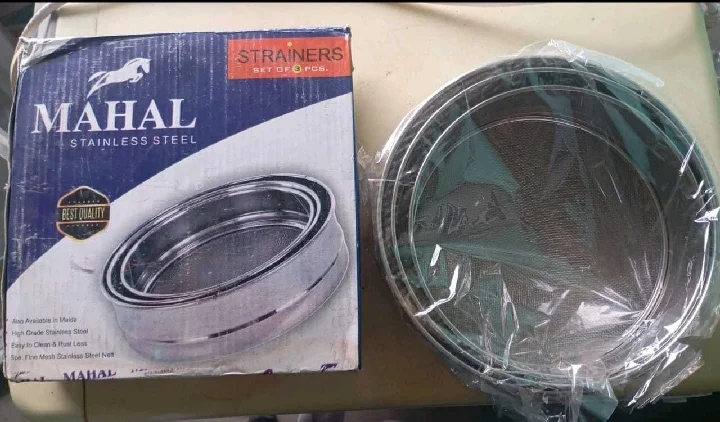 Mahal Flour Strainer 3 Pieces Set