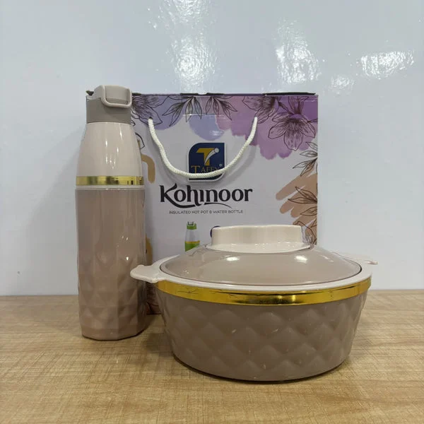 Kohinoor Insulated Hot Box with Water Bottle Combo