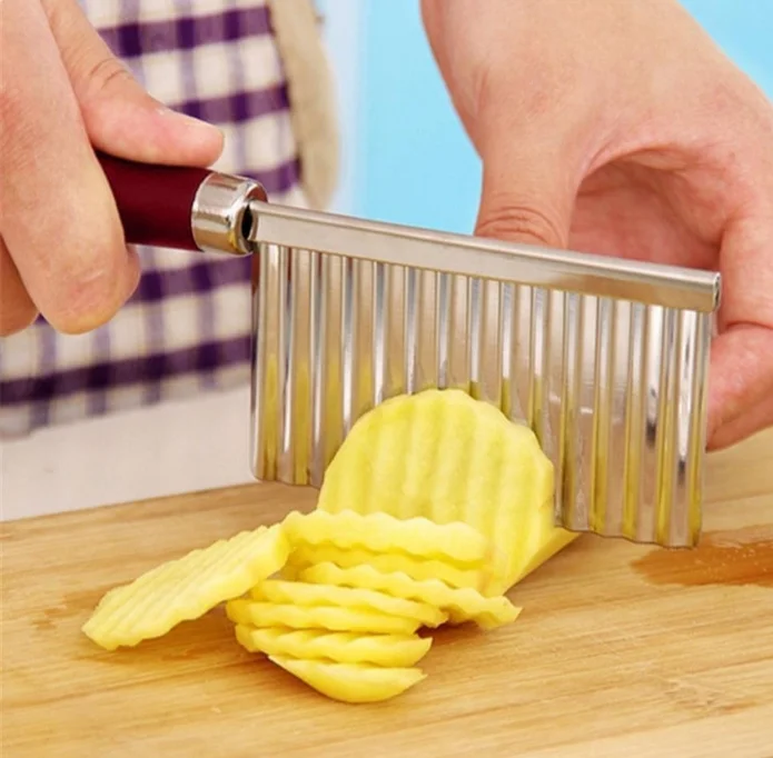 Crinkle Stainless Steel Cutter Knife