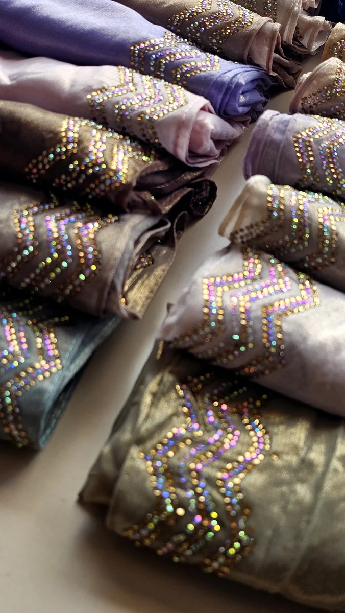 Luxury Chiffon Vip Shimmer Heavy Hijab