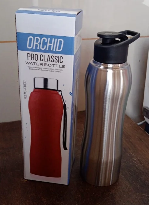 Orchid Pro Classic Stainess Steel Water Bottle 1000 ML